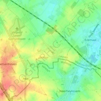 Meer地形图、海拔、地势