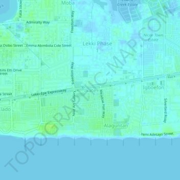 Ogoyo地形图、海拔、地势