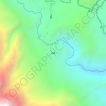 吉甫地形图、海拔、地势