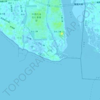 汕尾地形图、海拔、地势