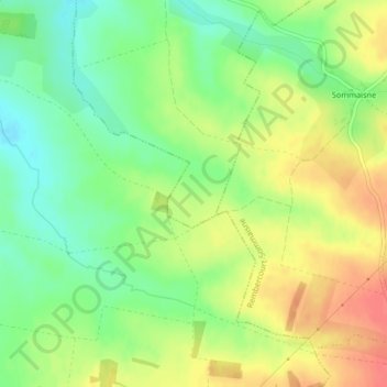 Le petit ban地形图、海拔、地势