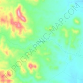 Nicaragua地形图、海拔、地势
