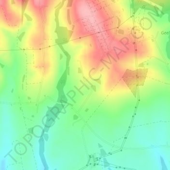 Geelhoutboom地形图、海拔、地势