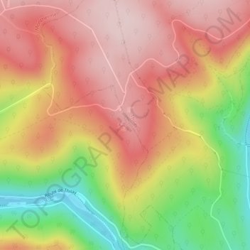 Roc la Tour地形图、海拔、地势