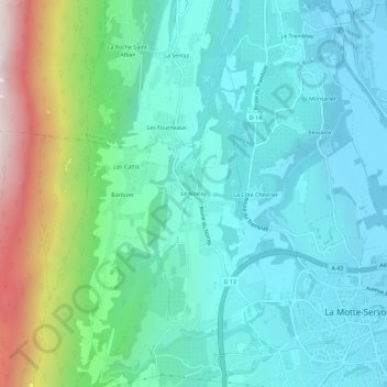 Le Noiray地形图、海拔、地势