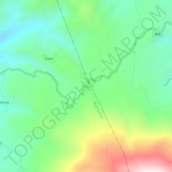 Sihi地形图、海拔、地势
