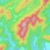 韭菜坪地形图、海拔、地势