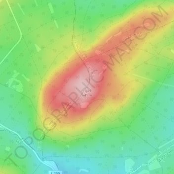 Opel地形图、海拔、地势