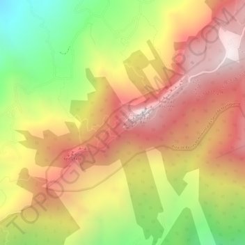 Parque dos Dinossauros地形图、海拔、地势