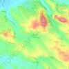 La Renaudié地形图、海拔、地势