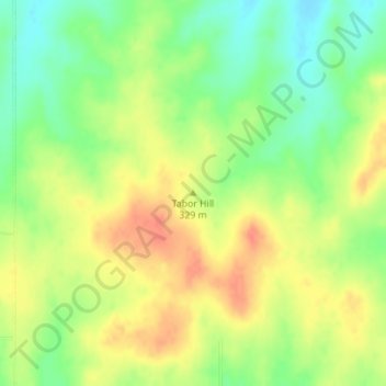 Tabor Hill地形图、海拔、地势