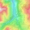 Villarenger地形图、海拔、地势
