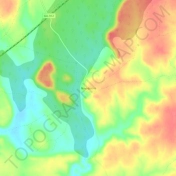 Navalpotro地形图、海拔、地势