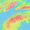 Annapolis Valley地形图、海拔、地势