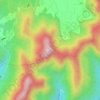 後尖山地形图、海拔、地势