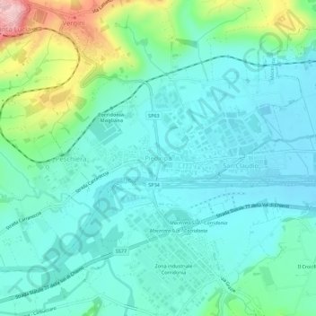 Piediripa地形图、海拔、地势