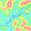 杞梓里村地形图、海拔、地势