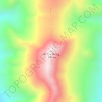 Hansiesberg地形图、海拔、地势