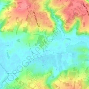 Small Hythe地形图、海拔、地势