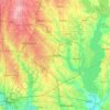 Garland地形图、海拔、地势