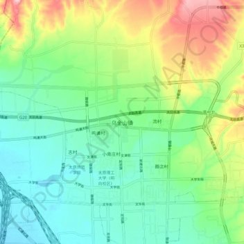 乌金山镇地形图、海拔、地势