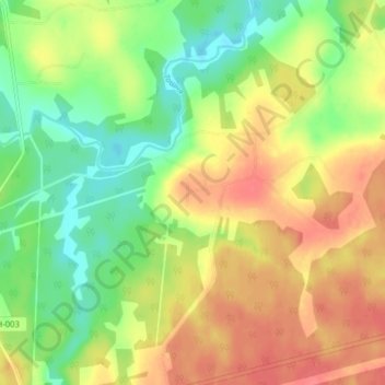 Ломтево地形图、海拔、地势