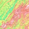 石柱土家族自治县地形图、海拔、地势
