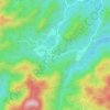 横店地形图、海拔、地势