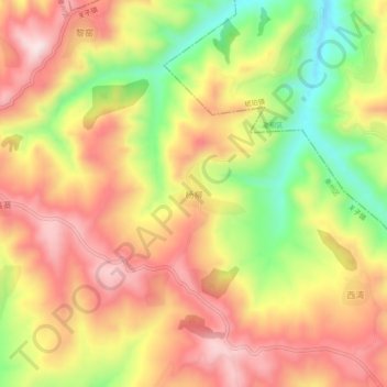 杨柳地形图、海拔、地势