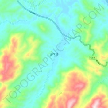 Luxia地形图、海拔、地势