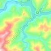 满拉水库地形图、海拔、地势