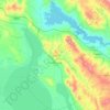 謝雷夫利科奇希薩爾地形图、海拔、地势