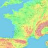 法國/法国地形图、海拔、地势