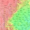 岷江地形图、海拔、地势