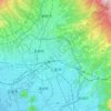 三島市地形图、海拔、地势