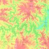 Table Rock Lake地形图、海拔、地势