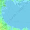 渤海湾地形图、海拔、地势