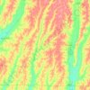 Page County地形图、海拔、地势