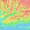 Okaloosa County地形图、海拔、地势