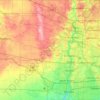 Kane County地形图、海拔、地势