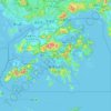 香港地形图、海拔、地势