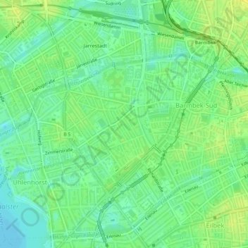 22083地形图、海拔、地势