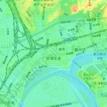 张湾街道地形图、海拔、地势