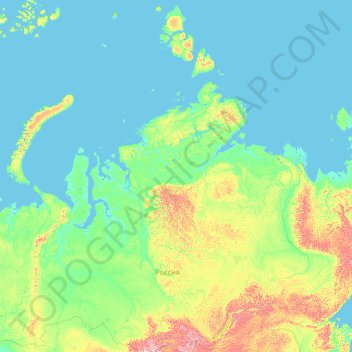 克拉斯诺亚尔斯克时间地形图、海拔、地势
