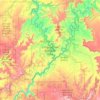 Canyonlands National Park地形图、海拔、地势