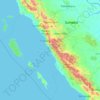 西苏门答腊省 / 西蘇門答臘省地形图、海拔、地势