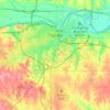 托皮卡地形图、海拔、地势