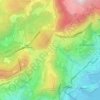 La Turbie地形图、海拔、地势