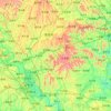 蓬溪县地形图、海拔、地势