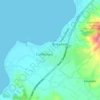 凱佩茲地形图、海拔、地势